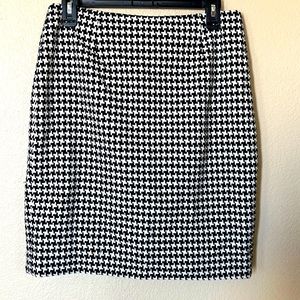 Amanda Smith black checkered Skirt sz 10